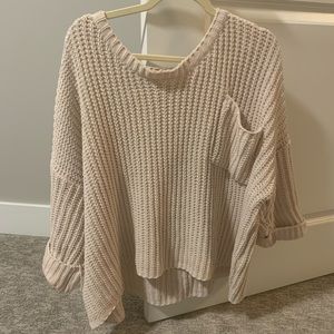chunky knit sweater